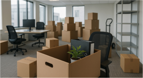 Edificios corporativos para mudanzas de oficinas